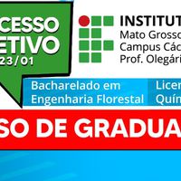 Inscrições até 30.01: aberto seletivo de ingresso nos cursos superiores de Engenharia Florestal e Licenciatura em Química