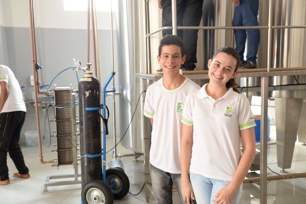 Helen, no Ensino Médio, durante visita técnica. (Foto: Dieison Guisolfi - SRS)