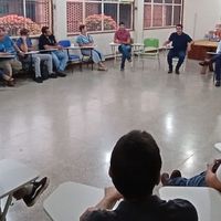 Reitor do IFMT e equipe em reunião de trabalho no campus Cáceres 