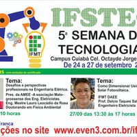 Campus Cuiabá promove 5ª Semana de Tecnologia – IFSTEC